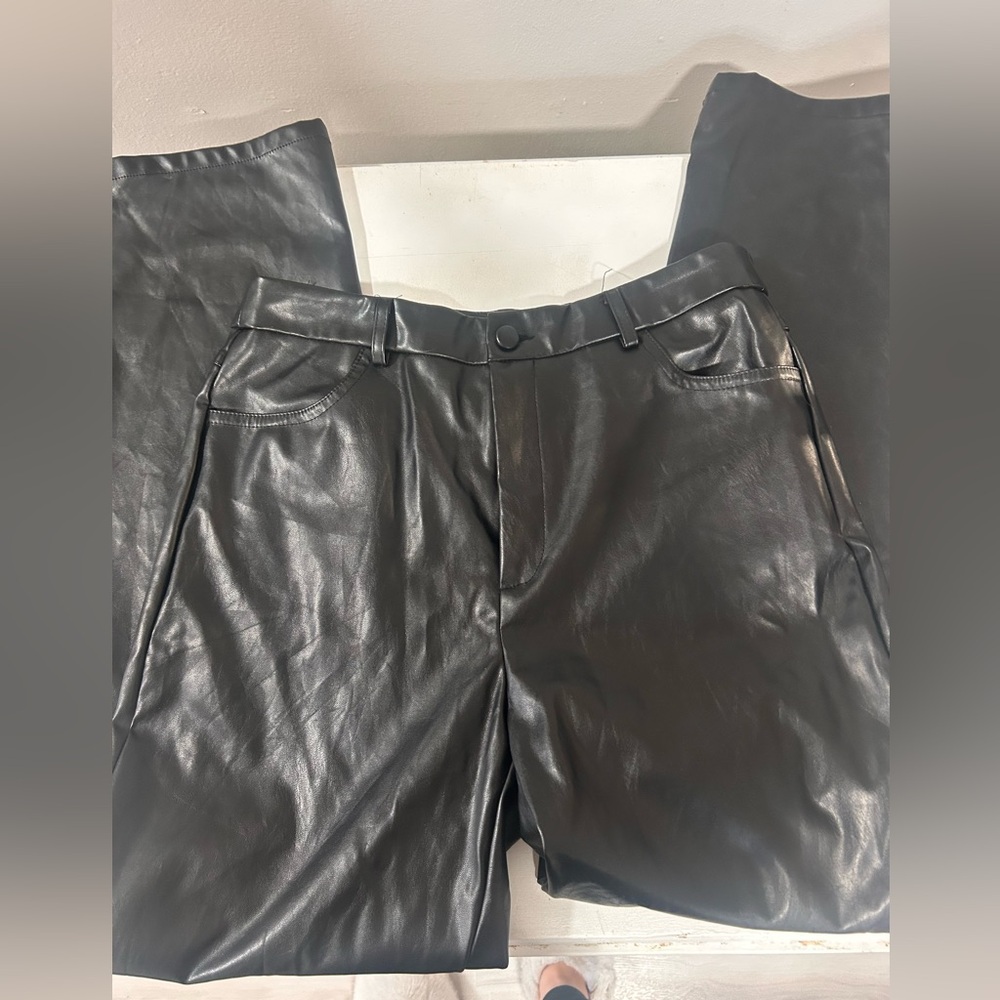 SHEIN Faux leather pants